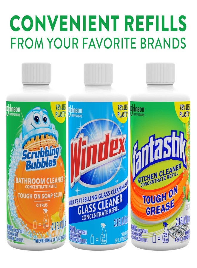 Scrubbing Bubbles Multi Surface Bathroom Cleaner Concentrate, Two 2.9 oz Concentrated Refill Bottles - Image 5
